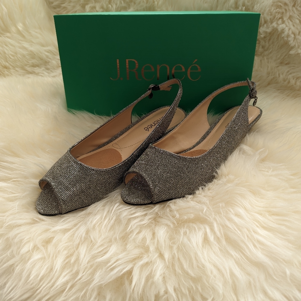 J Renee's Jenvey Slingback Sandal EUC